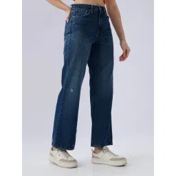 Spykar Dark Blue Regular Fit Jeans image 2