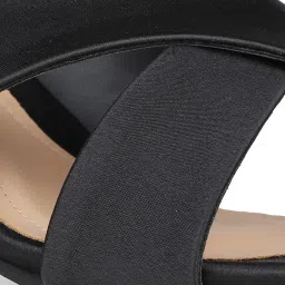 Inc.5 Women's Black Cross Strap Stilettos image 5