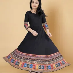 Fashion Dream Kids Black Fit & Flare Dress-picture-28