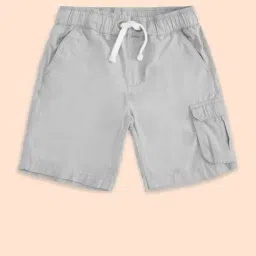 Pantaloons Baby Boys Grey Cotton Regular Fit Shorts-image-14