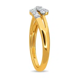 Kisna Diamond & Gold Jewellery Rimsha 18k (750) Diamond & Gold Ring For Women image 5