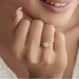 Kisna Diamond & Gold Jewellery Roan 18k (750) Diamond & Gold Ring For Women image 5