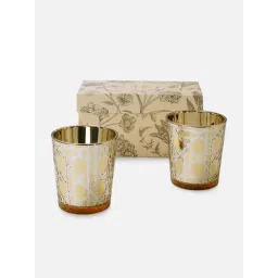 Pure Home + Living Gold Star Cut Glass Votives image 3