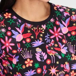 Spykar Multicolor Printed Crop T-Shirt image 5