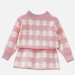 Little Surprise Box Girls Pink Self Full Sleeves Clothing Sets-image-55
