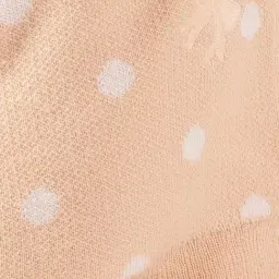 One Friday Girls Peach Regular Fit Printed Sweater image 4