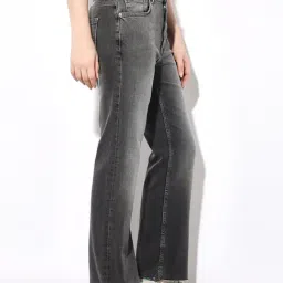 Only Grey Flared Fit High Rise Jeans image 3