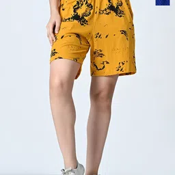BAESD Women Printed High-Rise Shorts-image-82