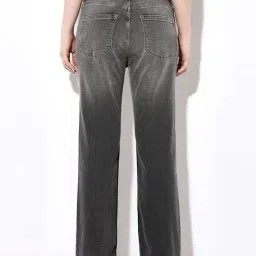 Only Grey Flared Fit High Rise Jeans image 2