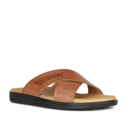 Hush Puppies by Bata Men's NIGEL E Brown Cross Strap Sandals-image-46