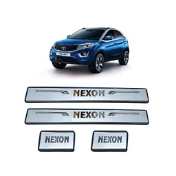 SCA Stainless Steel Door Sill Plate for Tata Nexon (Pack of 4)-picture-21