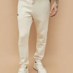 Kappa Ecru Regular Fit Joggers-image-25