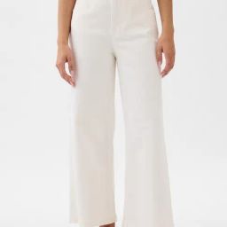 GAP White Cotton Solid Jeans-picture-5