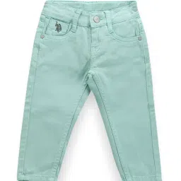 U.S. Polo Assn. Kids Green Solid Jeans-picture-35