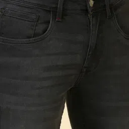 Allen Solly Black Cotton Skinny Fit Jeans image 4