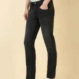 Allen Solly Black Cotton Skinny Fit Jeans image 3