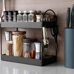 go hooked 2-Tier Metal Standing Rack Vanity Organizer-picture-26