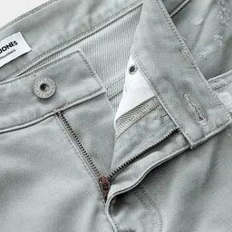 Jack & Jones Men Clark Regular Fit Mid-Rise Low Distress Stretchable Jeans image 2