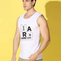 WOOSTRO Men Typography 2 Printed Applique Slim Fit T-shirt image 4