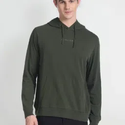 U.S. Polo Assn. Denim Co. Olive Cotton Muscle Fit Hooded T-Shirt-picture-15