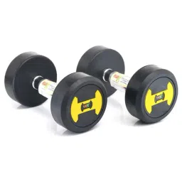 RUBX Rubber Coated Professional Round Dumbbells (Sold in Pair) (7.5 Kg x 2pc (Total = 15 kg))-picture-146