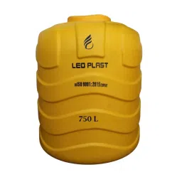 Leo Plast 750 L Blow Moulded Water Tank HDPE Yellow 114.3x96.52 cm for Home-image-71