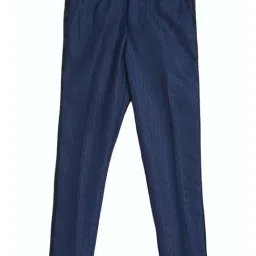 Peter England Boys Blue Printed Pants-picture-34