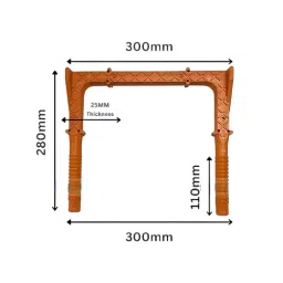Waltzer India PVC Foot Step Orange Color MS Rod Size 12 mm for Under Construction Sites, W-F/S-12MM/RND/BIG/ORNG-3 (Pack of 3) image 3