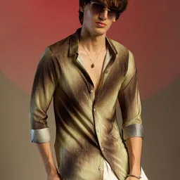 Campus Sutra Men Comfort Opaque Printed Casual Shirt-picture-14