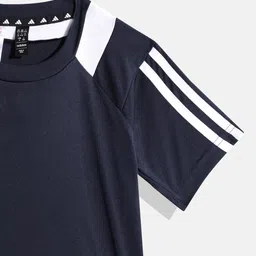 ADIDAS Boys 3-Striped Longline T-shirt image 2