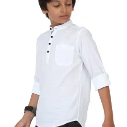 Rocket Science Boys Solid Cotton Straight Kurtas image 4