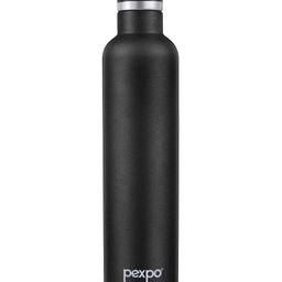 Pexpo Stainless Steel Hot and Cold Vacuum Insulated ISI Certified Flask,750 ml, Knight Black, Set of 1, Oreo | Double Wall Flask | BPA Free | Office | School | Home | Hiking | Gym-picture-48