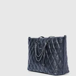 SENNES Leather Oversized Quilted Tote Bag image 4