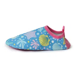 Mi Arcus Seamless Starfish & Shell Printed Booties - Blue image 5