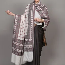 Exotic India Women Ethnic Motifs Woven Design Shawl image 4