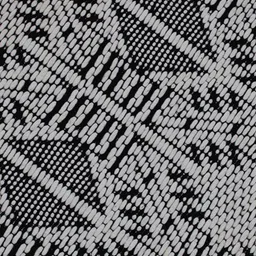 MRIC White Geometric Handmade Woollen Carpet image 3