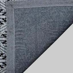 MRIC White Geometric Handmade Woollen Carpet image 4