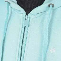 Crimsoune Club Kids Mint Green Regular Fit Full Sleeves Sweatshirt image 5