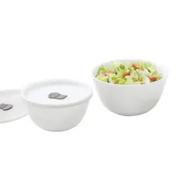 Larah by Borosil White Opalware Mixing Bowl - Set of 2-picture-22