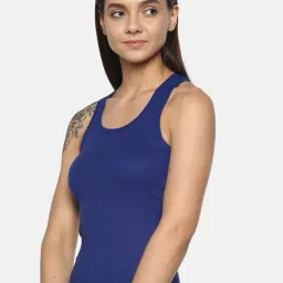 Leading Lady Navy Cotton Non-Padded Camisole image 3