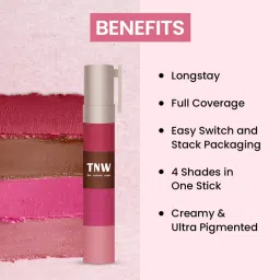 TNW-The Natural Wash Longstay Lipstack Playlist - 6.4 gm image 4