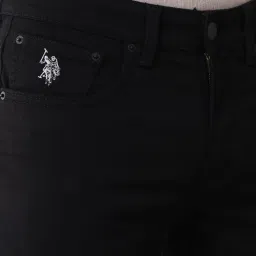 U.S. Polo Assn. Denim Co. Black Cotton Slim Fit Jeans image 5
