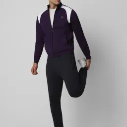 Van Heusen Purple Regular Fit Printed Jacket image 5