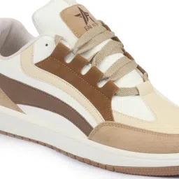 Fausto Men's Cream Casual Sneakers image 5