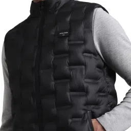 Jack & Jones Black Regular Fit Sleeveless Jacket image 5