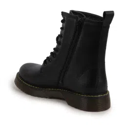Fausto Women's Black Derby Boots image 5