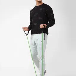 Reebok Black Regular Fit Printed Sweatshirt image 5