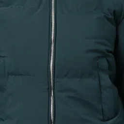 showoffff SHOWOFF Green Regular Fit Puffer Jacket image 5