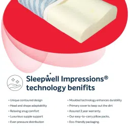 Sleepwell Impressions Curves Pillow image 5
