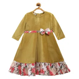 Ahalyaa Kids Mustard Solid Kurta-picture-32